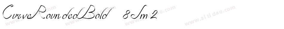 CurveRoundedBold-8Jm2字体转换
