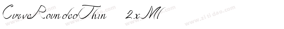 CurveRoundedThin-2xMl字体转换