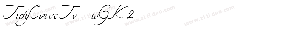 TidyCurveTv-wGK2字体转换