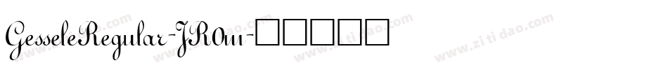 GesseleRegular-JR0m字体转换