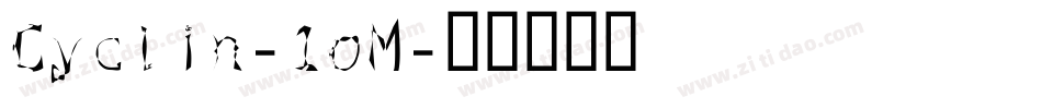 Cyclin-1oM字体转换
