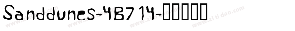 Sanddunes-4B714字体转换