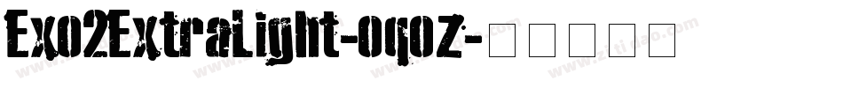 Exo2ExtraLight-oqoz字体转换