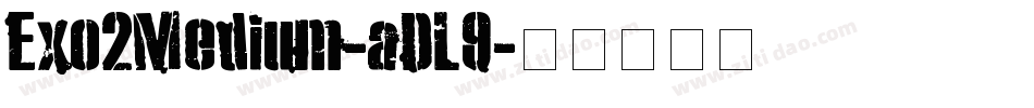 Exo2Medium-aDL9字体转换