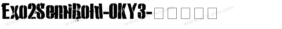 Exo2SemiBold-OKY3字体转换