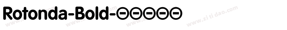 Rotonda-Bold字体转换