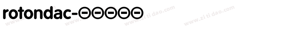 rotondac字体转换