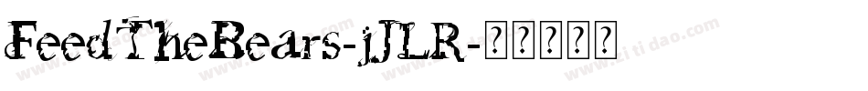 FeedTheBears-jJLR字体转换