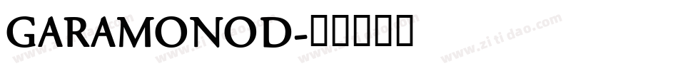GARAMONOD字体转换