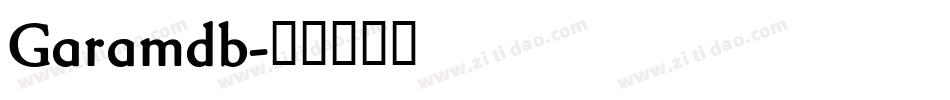 Garamdb字体转换