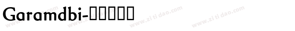 Garamdbi字体转换