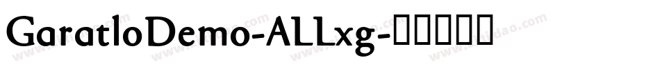 GaratloDemo-ALLxg字体转换