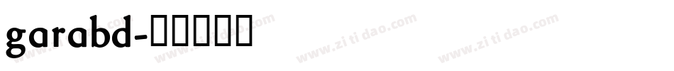 garabd字体转换