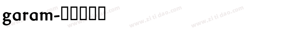 garam字体转换