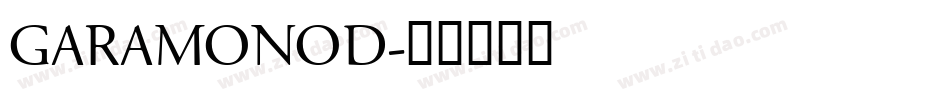 GARAMONOD字体转换