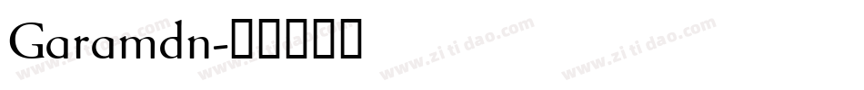 Garamdn字体转换