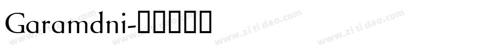 Garamdni字体转换