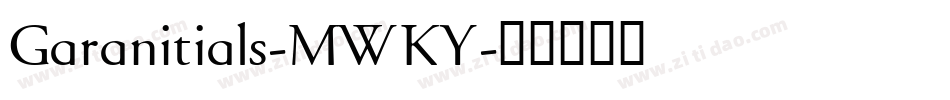 Garanitials-MWKY字体转换