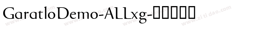 GaratloDemo-ALLxg字体转换
