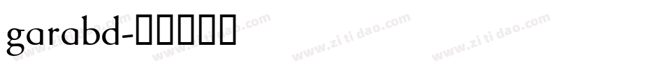 garabd字体转换