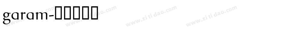 garam字体转换