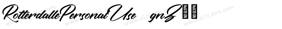 RotterdallePersonalUse-9gnZ字体转换