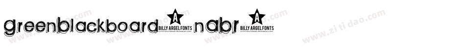 GreenBlackboard-nABR字体转换