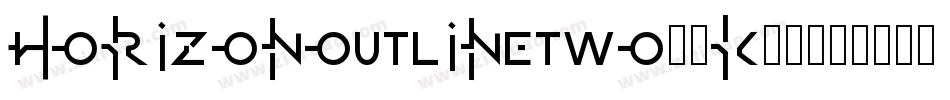 HorizonOutlinetwo-8K02字体转换