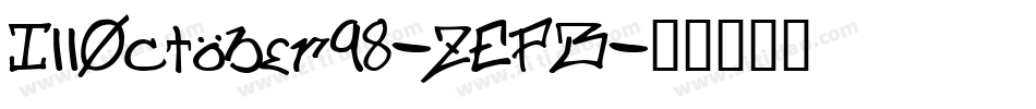 IllOctober98-ZEPB字体转换