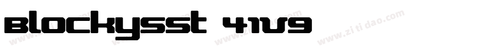 BlockysSt-41V9字体转换