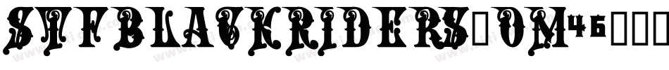 StfBlackRiders-Om46字体转换