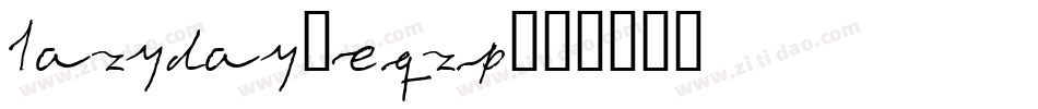 Lazyday-eqzp字体转换