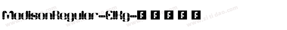 MadisonRegular-ElKg字体转换