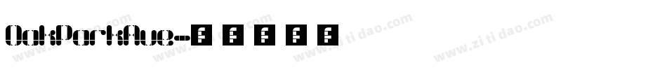 OakParkAve字体转换