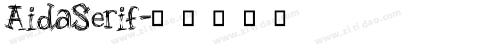 AidaSerif字体转换
