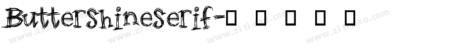 Buttershineserif字体转换