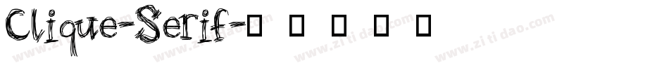 Clique-Serif字体转换