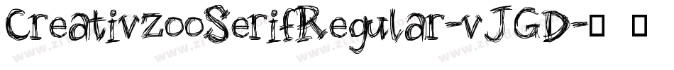 CreativzooSerifRegular-vJGD字体转换