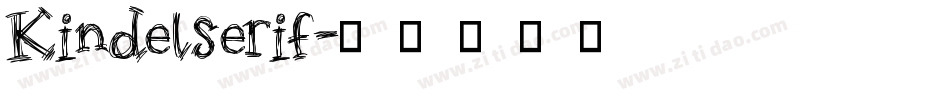 Kindelserif字体转换