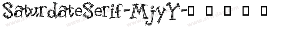 SaturdateSerif-MjyY字体转换