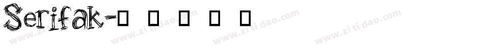 Serifak字体转换