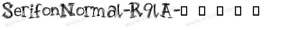 SerifonNormal-R9lA字体转换