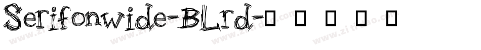 Serifonwide-BLrd字体转换