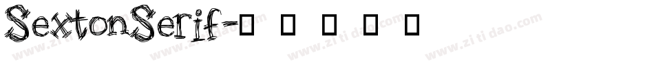 SextonSerif字体转换
