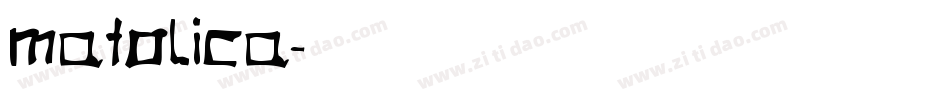 Matolica字体转换
