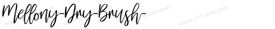 Mellony-Dry-Brush字体转换