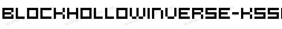 BlockHollowInverse-K55D字体转换