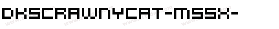 Dkscrawnycat-M55x字体转换