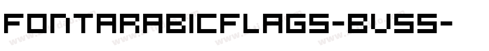 FontArabicFlags-BV55字体转换