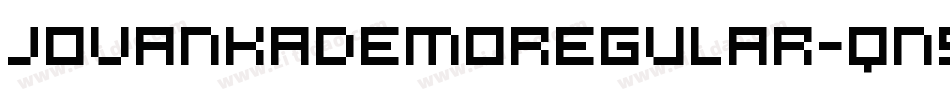 JovankaDemoRegular-qn55字体转换